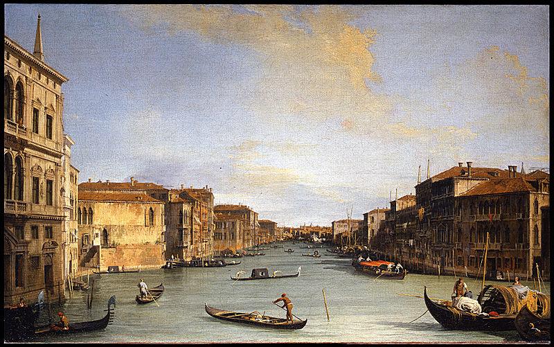 Giovanni Antonio Pellegrini Veduta del Canal Grande oil painting image